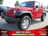 2011 Flame Red Jeep Wrangler Unlimited Sport 4x4 #52453457