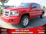 2011 Flame Red Dodge Dakota Big Horn Crew Cab #52453470