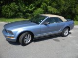 2007 Windveil Blue Metallic Ford Mustang V6 Deluxe Convertible #52454091