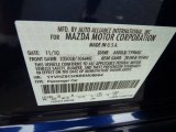 2011 MAZDA6 Color Code for Kona Blue Mica - Color Code: 37B