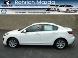 2011 Crystal White Pearl Mica Mazda MAZDA3 i Sport 4 Door #52453309