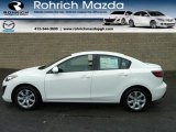 2011 Crystal White Pearl Mica Mazda MAZDA3 i Sport 4 Door #52453315