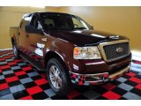 2005 Dark Toreador Red Metallic Ford F150 Lariat SuperCrew 4x4 #52547695