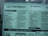 2011 Chevrolet Tahoe LS 4x4 Window Sticker