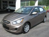 Mocha Bronze Hyundai Accent in 2012