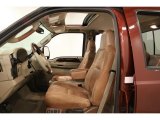 2005 Ford F250 Super Duty King Ranch FX4 Crew Cab 4x4 Castano Brown Leather Interior