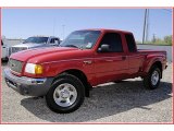 2001 Bright Red Ford Ranger XLT SuperCab 4x4 #52598489