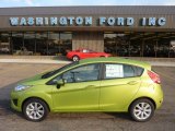 2011 Lime Squeeze Metallic Ford Fiesta SE Hatchback #52598519