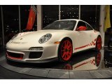 2010 Porsche 911 Carrara White/Guards Red