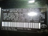 2010 Camry Color Code for Spruce Mica - Color Code: 6V4