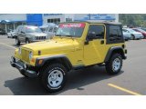 2003 Solar Yellow Jeep Wrangler Sport 4x4 #52598578