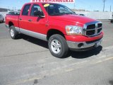 2006 Flame Red Dodge Ram 1500 SLT Quad Cab 4x4 #52598265