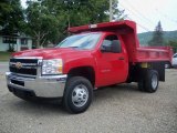 2011 Victory Red Chevrolet Silverado 3500HD Regular Cab 4x4 Chassis Dump Truck #52598267