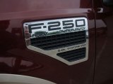 2009 Ford F250 Super Duty Lariat Crew Cab 4x4 Marks and Logos