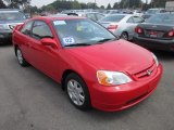 2002 Rally Red Honda Civic EX Coupe #52679291