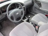 2005 Hyundai Elantra GLS Sedan Gray Interior