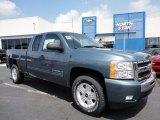 2011 Blue Granite Metallic Chevrolet Silverado 1500 LT Extended Cab 4x4 #52687905