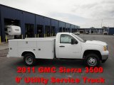 2011 Summit White GMC Sierra 3500HD Work Truck Regular Cab Utility #52688274