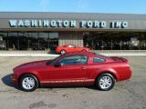 2008 Dark Candy Apple Red Ford Mustang V6 Premium Coupe #52725019