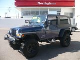 2004 Patriot Blue Pearl Jeep Wrangler Unlimited 4x4 #5248511