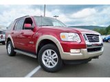 Redfire Metallic Ford Explorer in 2008