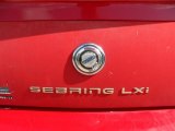 1999 Chrysler Sebring LXi Coupe Marks and Logos