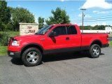 2004 Bright Red Ford F150 FX4 SuperCab 4x4 #52724961