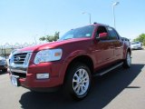 2007 Red Fire Ford Explorer Sport Trac Limited 4x4 #52818184