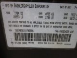 2001 Viper Color Code for Deep Sapphire Blue Pearl - Color Code: PBW