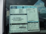 2011 Ford E Series Van E350 XL Extended Passenger Window Sticker