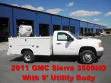 2011 Summit White GMC Sierra 3500HD Work Truck Regular Cab Utility #52818246