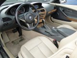 2004 BMW 6 Series 645i Convertible Creme Beige Interior
