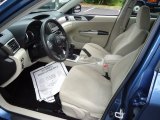 2009 Subaru Impreza 2.5i Premium Wagon Ivory Interior