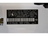 2004 MR2 Spyder Color Code for Super White - Color Code: 040