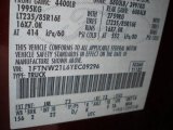 2000 F250 Super Duty Color Code for Dark Toreador Red Metallic - Color Code: JM