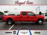 2006 Red Clearcoat Ford F350 Super Duty XLT Crew Cab 4x4 Dually #53005036