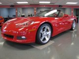 Victory Red Chevrolet Corvette in 2005