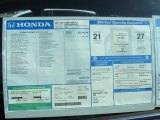 2011 Honda CR-V LX 4WD Window Sticker