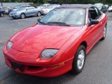 1998 Bright Red Pontiac Sunfire SE Convertible #53063875