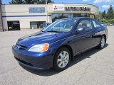 2003 Vivid Blue Honda Civic EX Coupe #53117085
