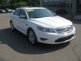 2010 White Platinum Metallic Tri-Coat Ford Taurus Limited #53117423