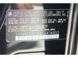 2012 BMW X6 M  Info Tag