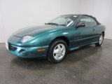 1999 Medium Green Blue Metallic Pontiac Sunfire GT Convertible #53224508