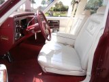 1990 Cadillac Brougham d'Elegance Red/White Interior