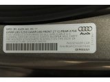 2012 Audi A6 3.0T quattro Sedan Info Tag