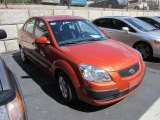 2008 Sunset Orange Kia Rio LX Sedan #53279654