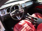 2005 Ford Mustang GT Premium Coupe Red Leather Interior