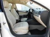 2012 Volkswagen Jetta TDI Sedan Cornsilk Beige Interior