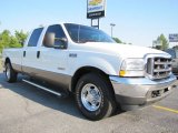 2004 Oxford White Ford F250 Super Duty Lariat Crew Cab 4x4 #53279901