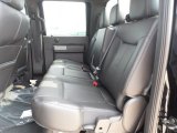 2012 Ford F350 Super Duty Lariat Crew Cab Black Interior